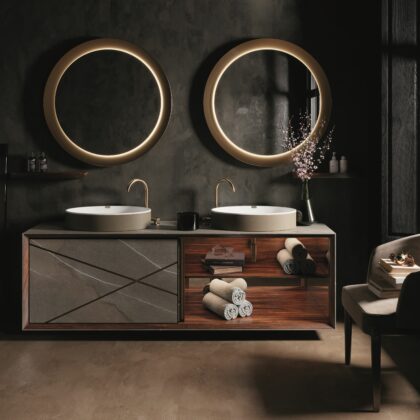 So suite double appoggio specchio best world amb5 bathroom