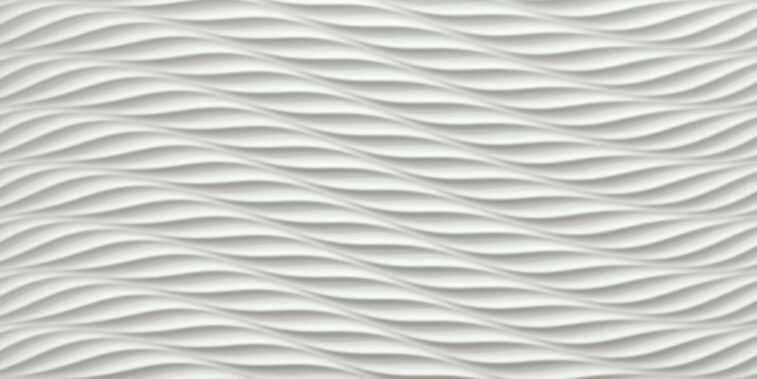 3D Twist White wall tiles