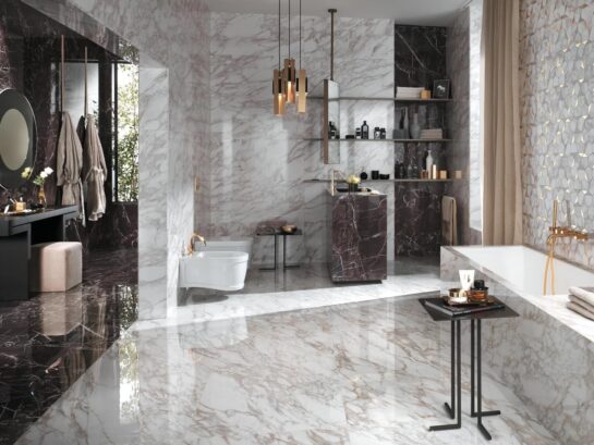 The richness of marble-effect surfaces